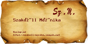 Szakáll Mónika névjegykártya