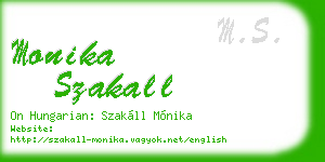 monika szakall business card
